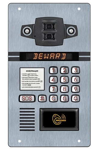 IP видеодомофон Beward DKS20211, 2 Мп, распознавание лиц, RFID Mifare, IK08