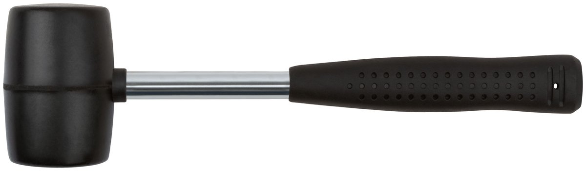 Киянка FIT 45445, резиновая, металлическая ручка, 50 мм, 230 г