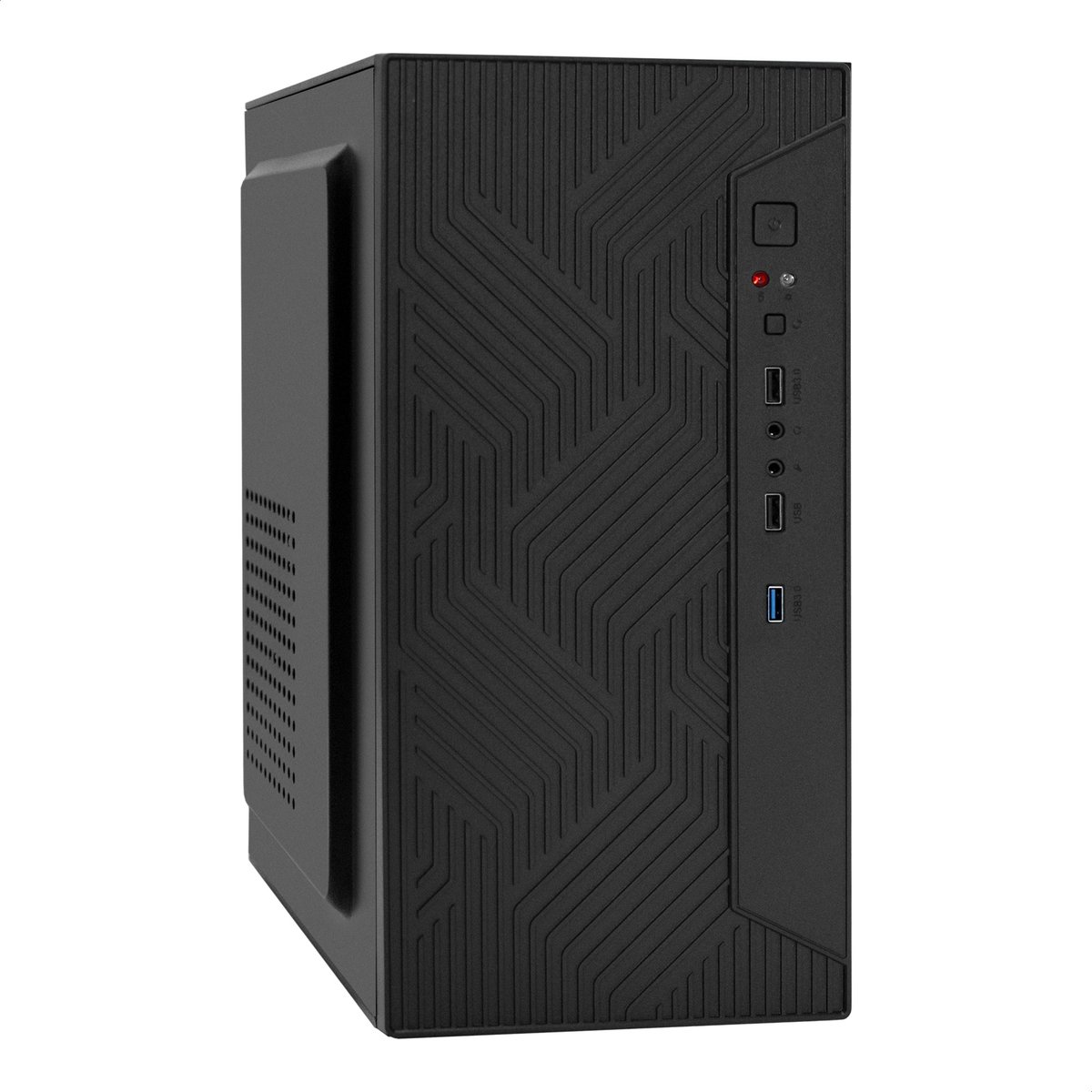 Корпус ПК Exegate 299226, Minitower, mATX, БП UNS450, 2×USB+USB 3.0, черный
