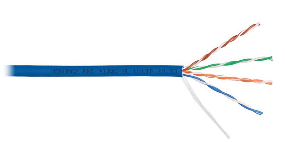 Кабель NIKOMAX NMC 9100C-BL, U/UTP Cat.5e, 305м, синий