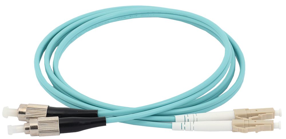 Патч-корд ITK FPC5003-FCU-LCU-C2L-1M, MM OM3, FC/UPC-LC/UPC, Duplex, LSZH, 1м