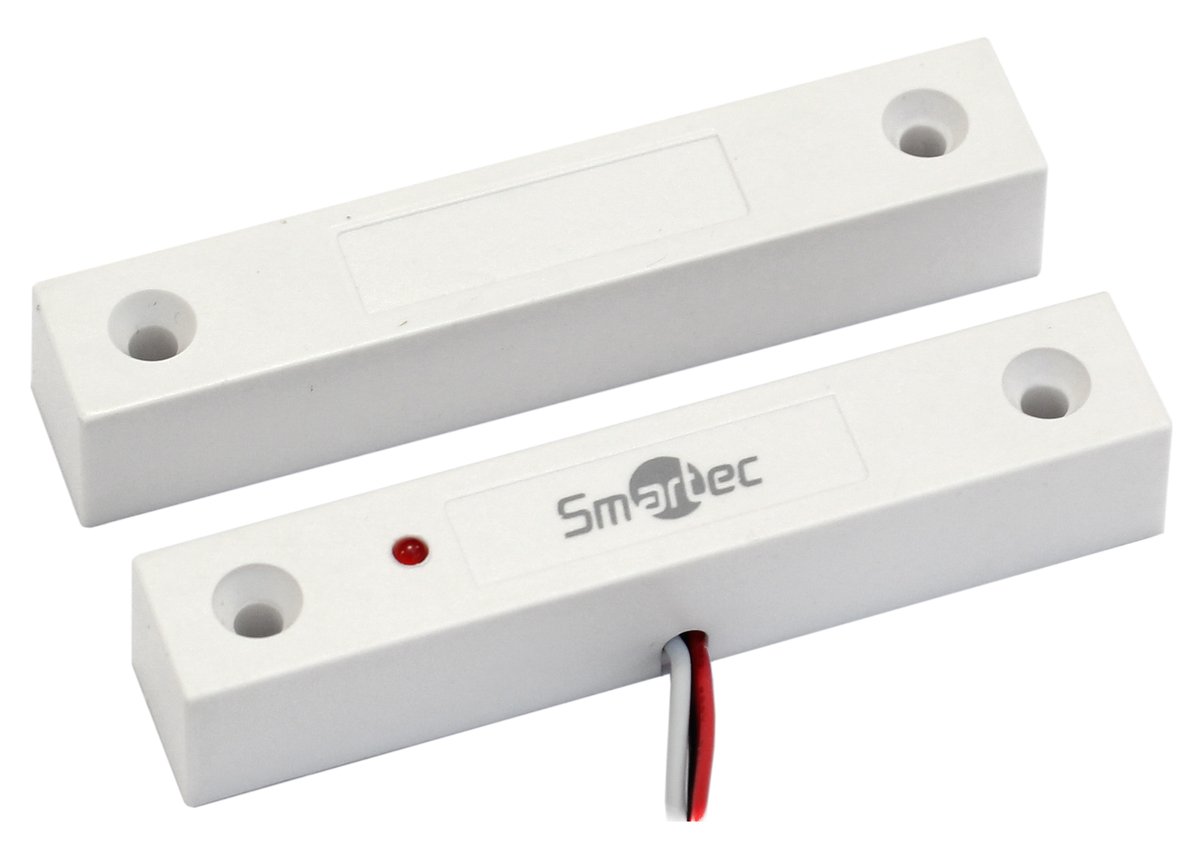 Датчик магнитоконтактный Smartec ST-DM135NC-WT, СИД, накладной, зазор 25 мм