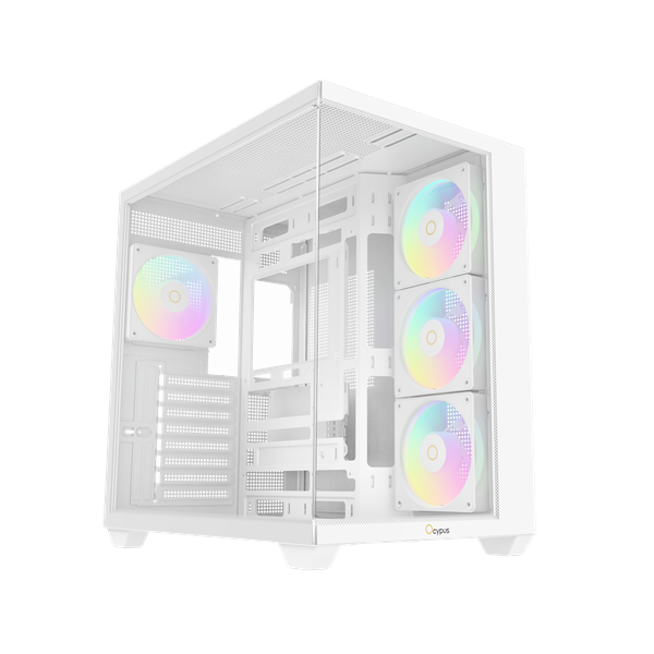 Корпус Ocypus Gamma C74 WH ARGB, Midi-Tower, ATX, 4x120 мм ARGB, Type-C