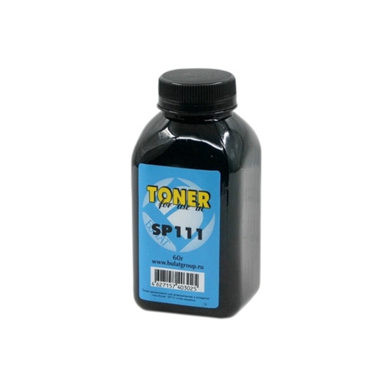 Тонер Булат AARC0SP111010, Ricoh SP111, чёрный, банка 60 г