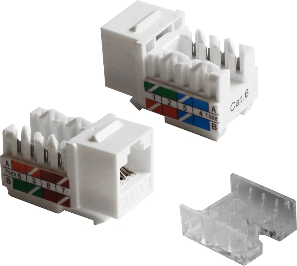 Модуль Keystone LANMASTER TWT-OK45UTP/6-WH, RJ45, Cat.5e, UTP, белый