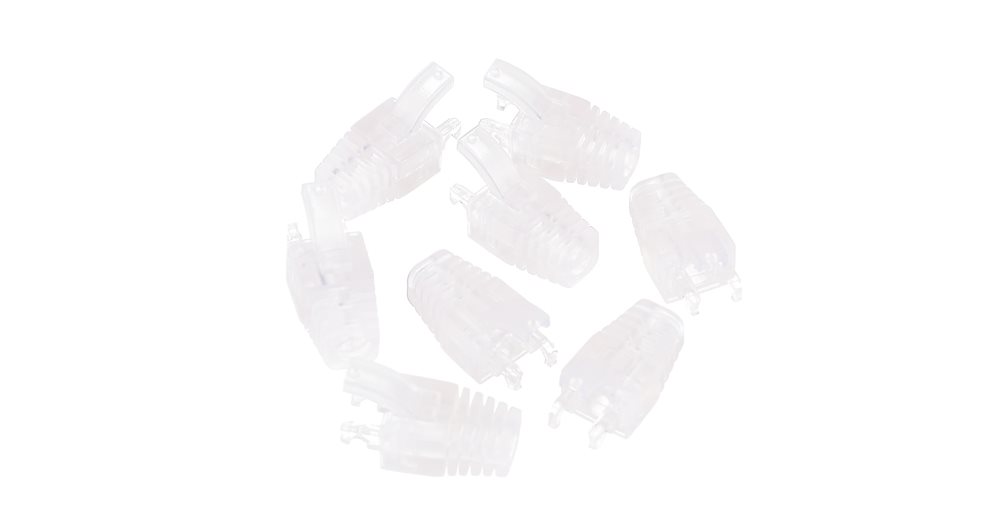 Колпачок защитный NIKOMAX ESSENTIAL NMC-RJBOOT55B-TR-100, для RJ45, d5.5мм, 100шт