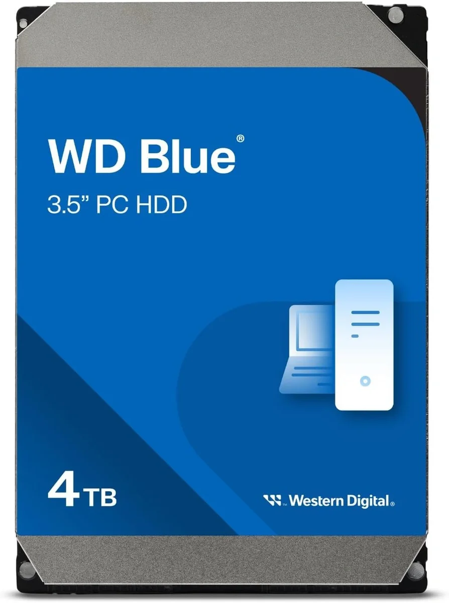 Жёсткий диск Western Digital WD40EZZX, 4 ТБ, 3.5", SATA III, 5400 об/мин, 128 МБ