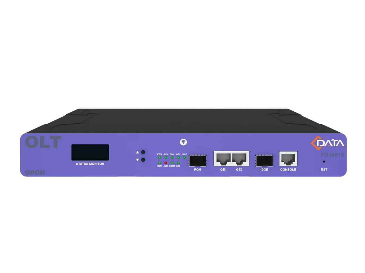 OLT C-DATA FD1601S-B1, 1×GPON (SFP), 2×GE, 1×SFP+, 1U, AC