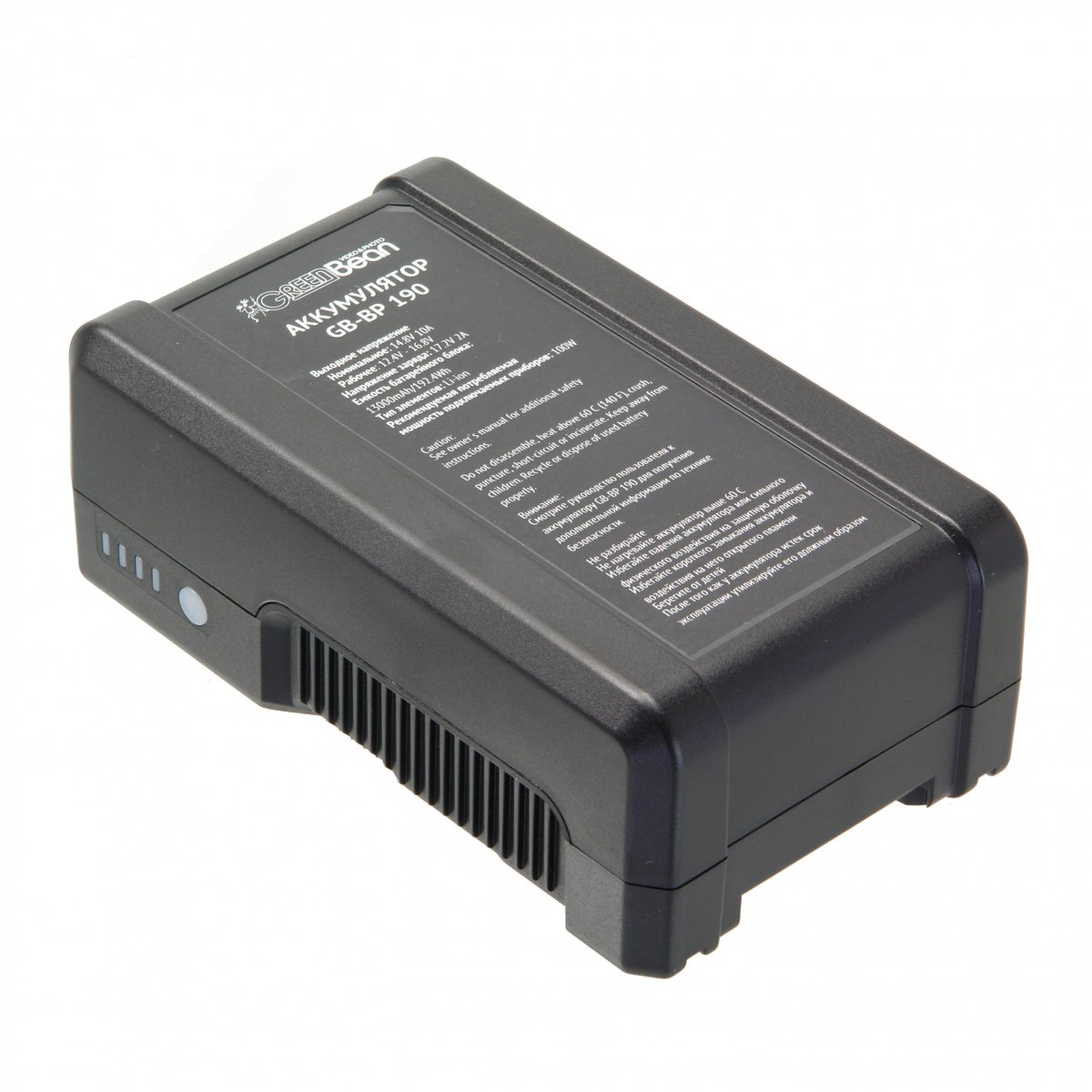 Аккумулятор GreenBean GB-BP 190, V-mount, D-Tap