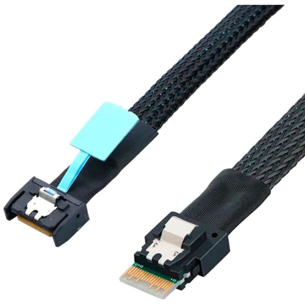 Кабель JPC P4900DN00800-3, Slimline SAS x4 SFF-8654 — SFF-8654, 0,8 м