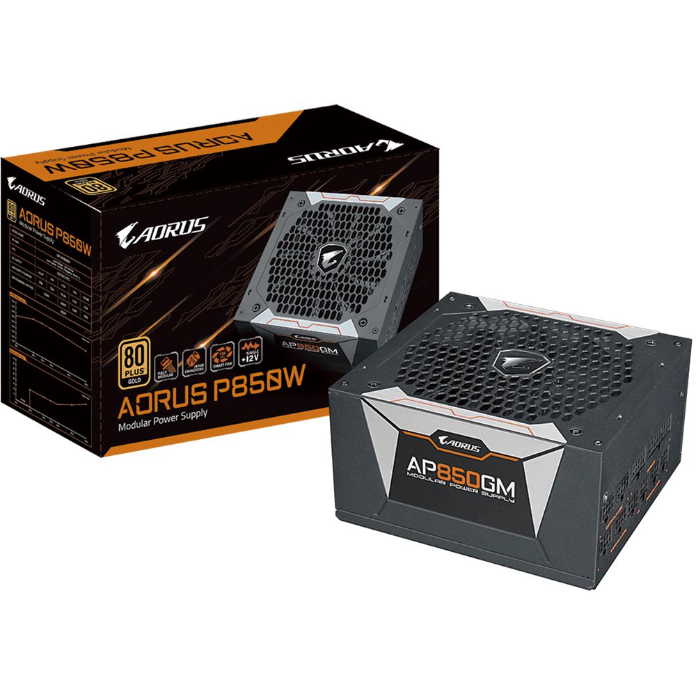Блок питания Gigabyte AORUS P850GM GP-AP850GM, 850 Вт, 80 PLUS Gold, ATX