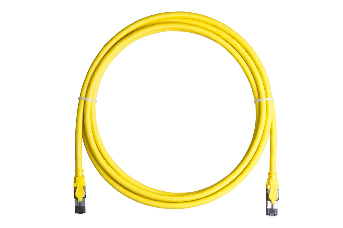 Патч-корд Nikomax NMC-PC4SI55B-020-C-YL, Cat.8 S/FTP, 2м