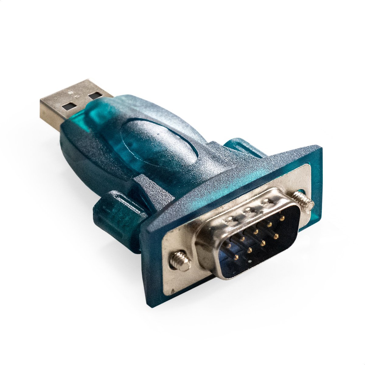Адаптер ExeGate EX-UAS EX294753RUS, USB 2.0 — RS-232, USB-A/DB9M