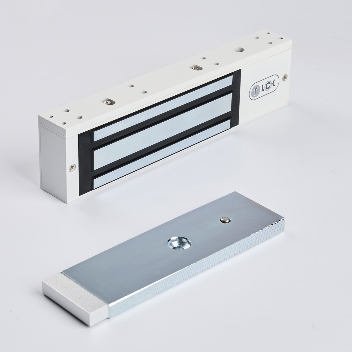 Замок электромагнитный R-Lock RL-EM350-LSW, 350кг, LED, датчик Холла/Геркон, белый