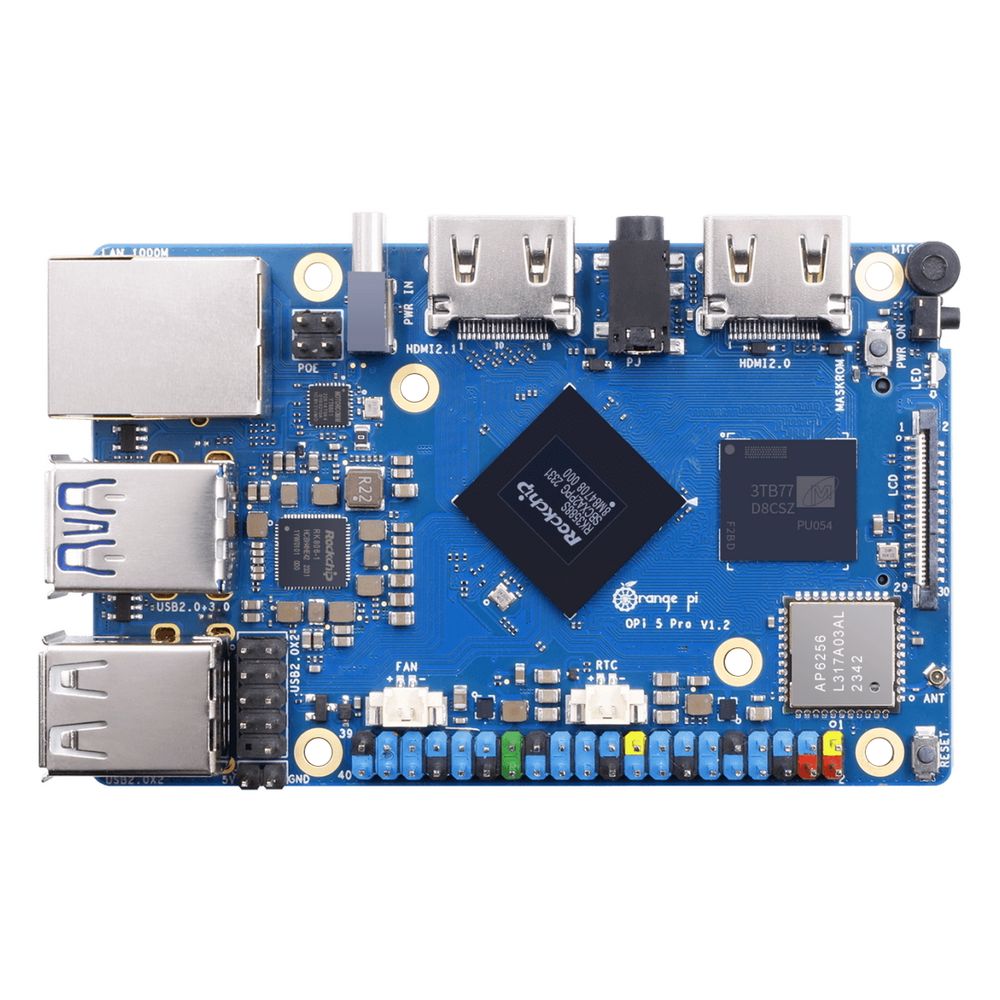 Одноплатный компьютер Orange Pi 5 Pro 16GB, RK3588, 16ГБ, HDMI 2.1, GbE