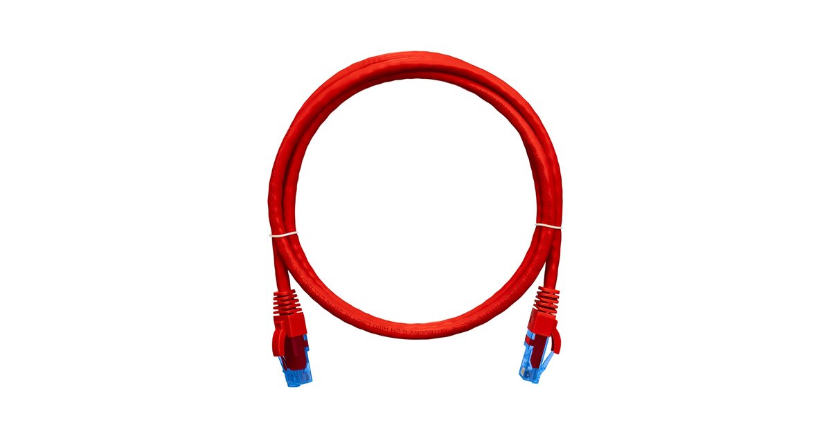 Патч-корд Nikomax NMC-PC4UE55B-005-C-RD, U/UTP Cat6, 0.5м, RJ45, LSZH, красный