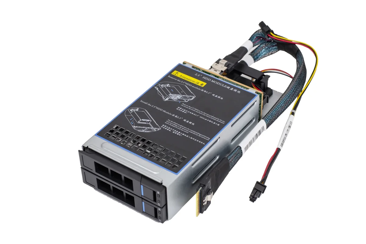 Корзина расширения SNR-SL201-U.2, 2 диска 2,5" U.2, для серверов SNR RS/RE