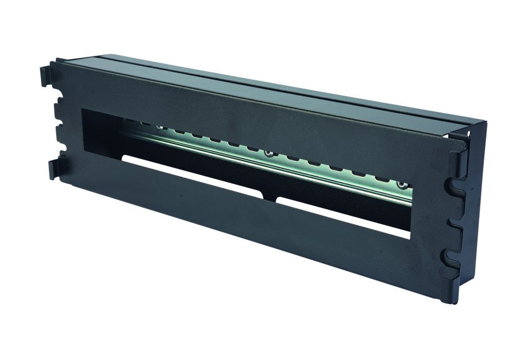 Панель Eurolan 60A-42-03-11BL, 19" 3U, с DIN-рейкой, 22 модуля