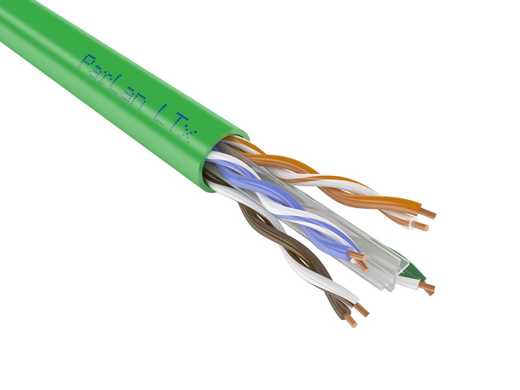 Кабель Паритет 119239, U/UTP Cat6, 4×2×0.57, LSнг(A)-LSLTx, 305м