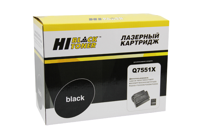 Картридж Hi-Black Q7551X, для HP, 13000 стр.