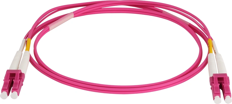 Патч-корд оптический LANMASTER LAN-2LC-2LC/OM4/SL-5.0, OM4, LC-LC дуплекс, 5м, LSZH
