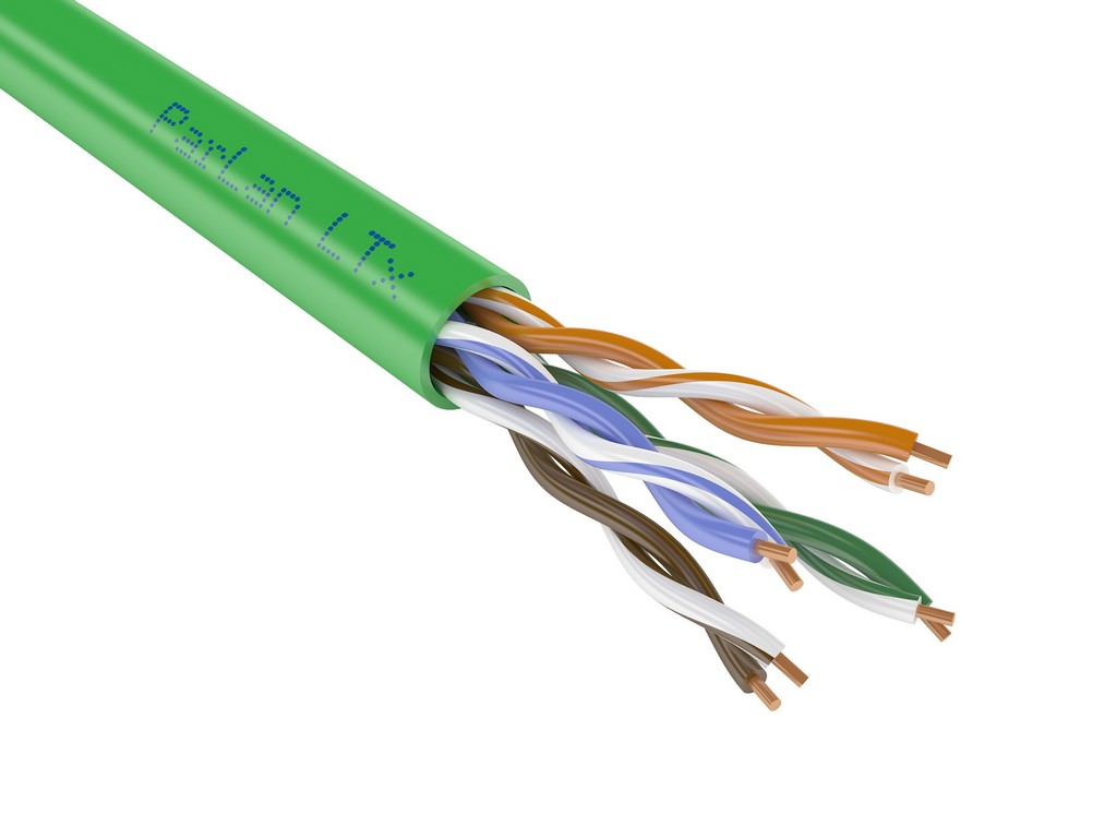 Кабель U/UTP Паритет 121189, Cat5e, 4×2×0.52, PVCLS нг(А)-LSLTx, 100м