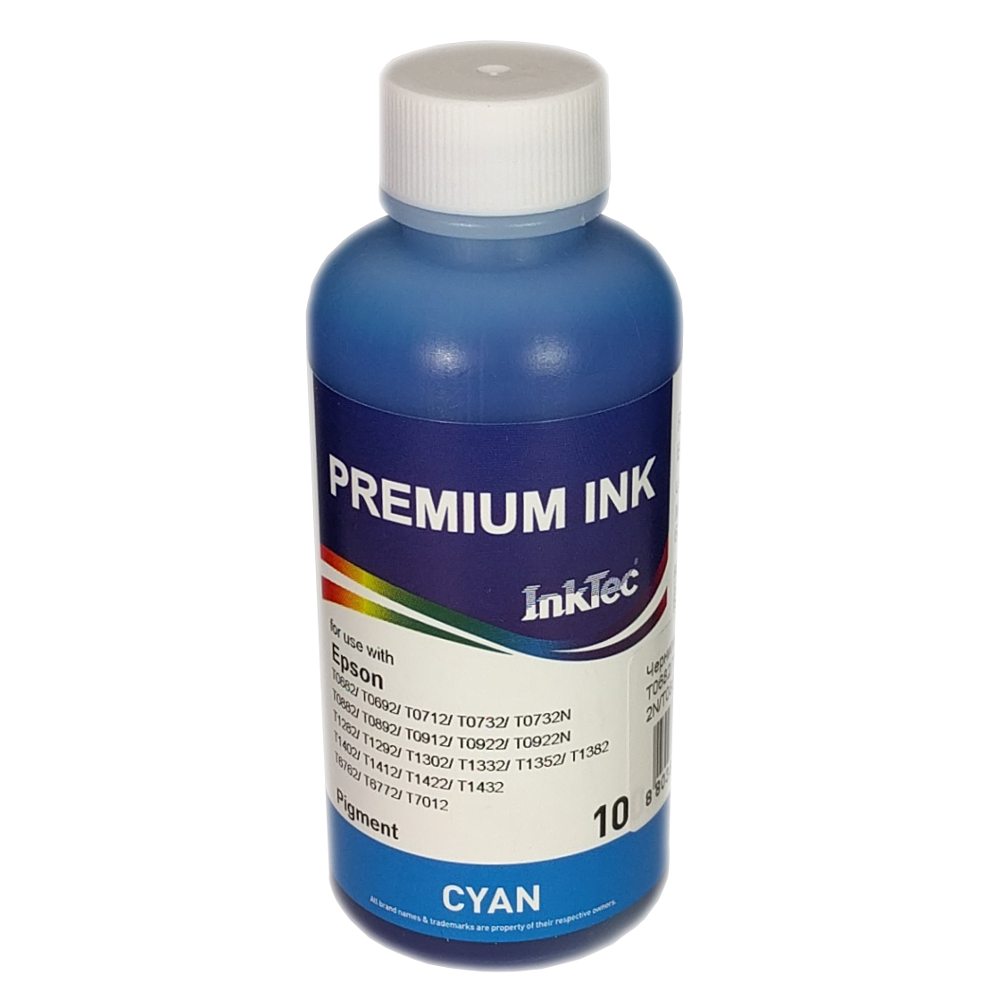 Чернила InkTec E0013-100MC, Premium, cyan, пигментные, 100мл