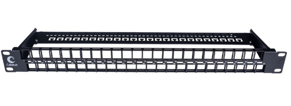 Патч-панель Cabeus PLBHD-48-1U, 19", 1U, 48 портов, без модулей