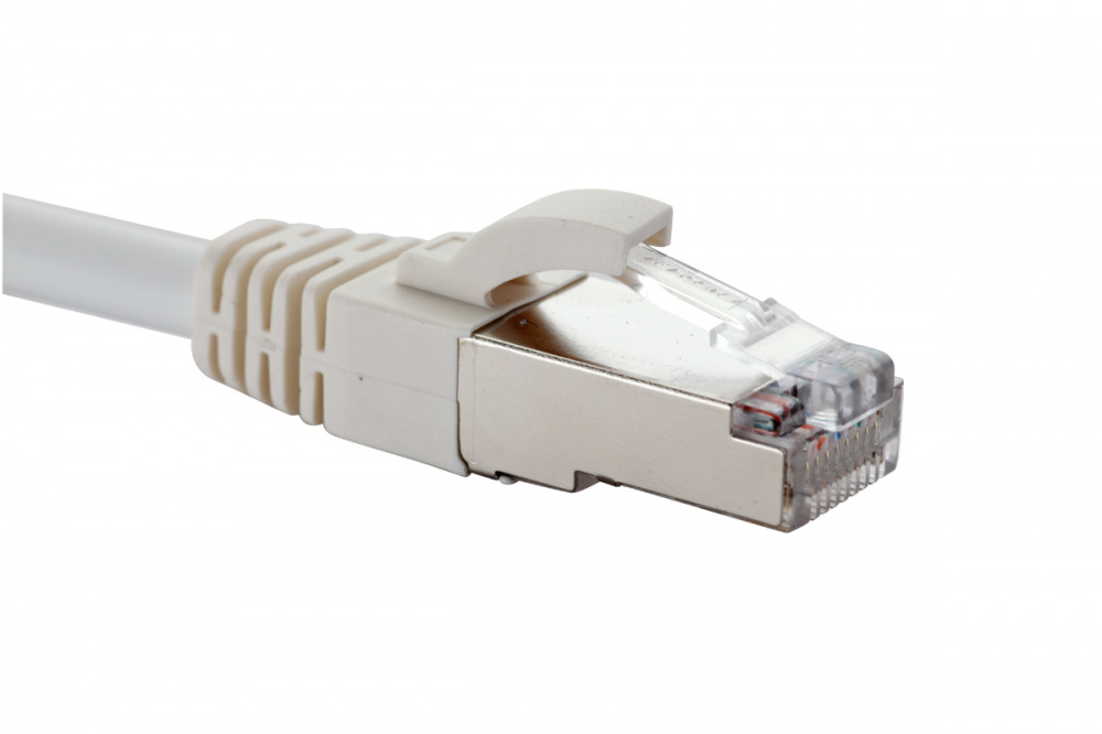 Патч-корд Eurolan 21D-SA-03WT, Cat.6A, S/FTP, 3м, белый