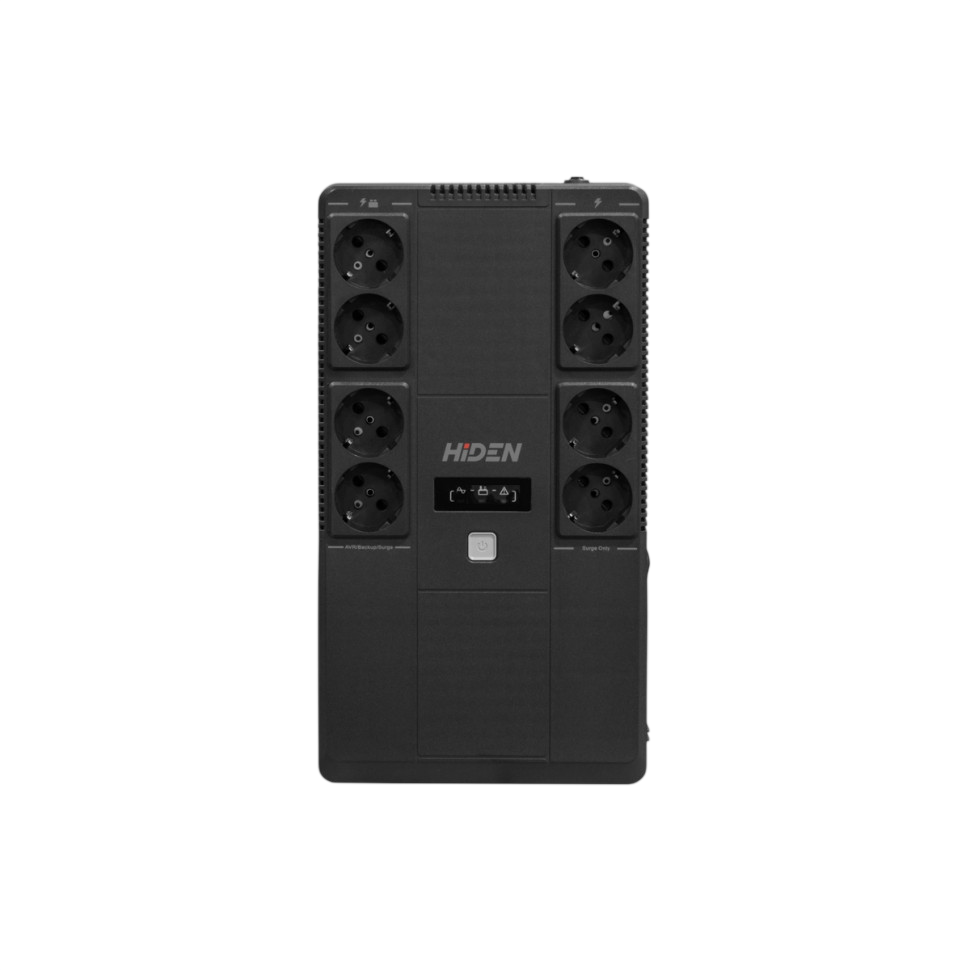 ИБП HIDEN ULS600EF, 600ВА/360Вт, линейно-интерактивный, 8×Schuko