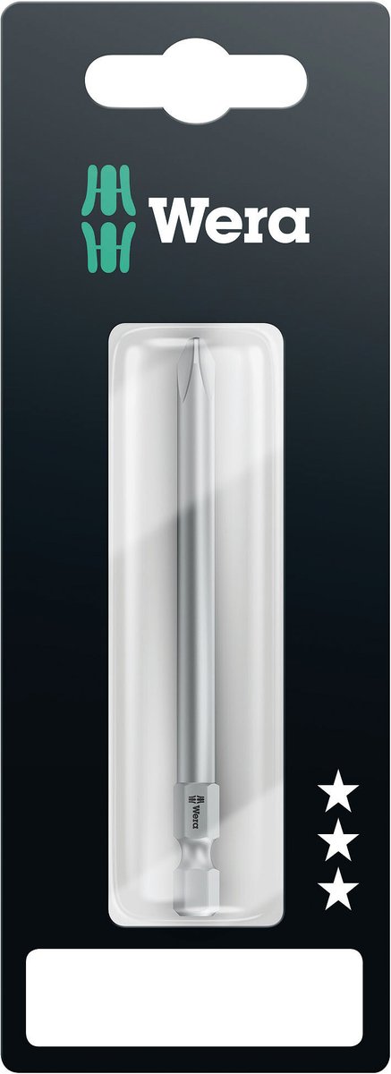 Бита WERA WE-073521, PH2, 1/4", 89 мм, сталь, с держателем