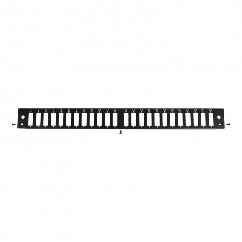 Лицевая панель Datarex DR-546145, 24 SC Duplex/24 LC Quadra, 1U, чёрная