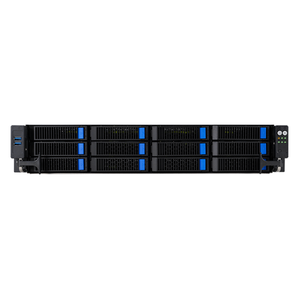 Сервер ASUS RS720-E11-RS12U 2U, 2x LGA4677, 32x DDR5(4800), 12x 3,5 (8xNVMe/SAS/SATA+4 NVMe/SATA), 2xM.2 slot 2280, 6x PCIe G5 x8 or 3 x PCIe G5 x16, up to 4 dual-slot GPUs,  (Поверхностные следы намокания)