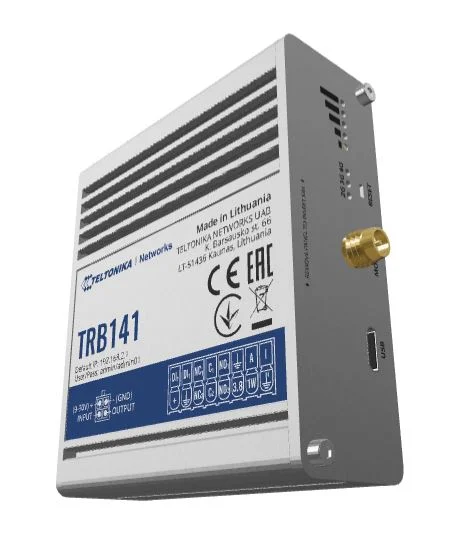 Шлюз промышленный Teltonika TRB141, LTE Cat 1, 1×SIM, micro-USB