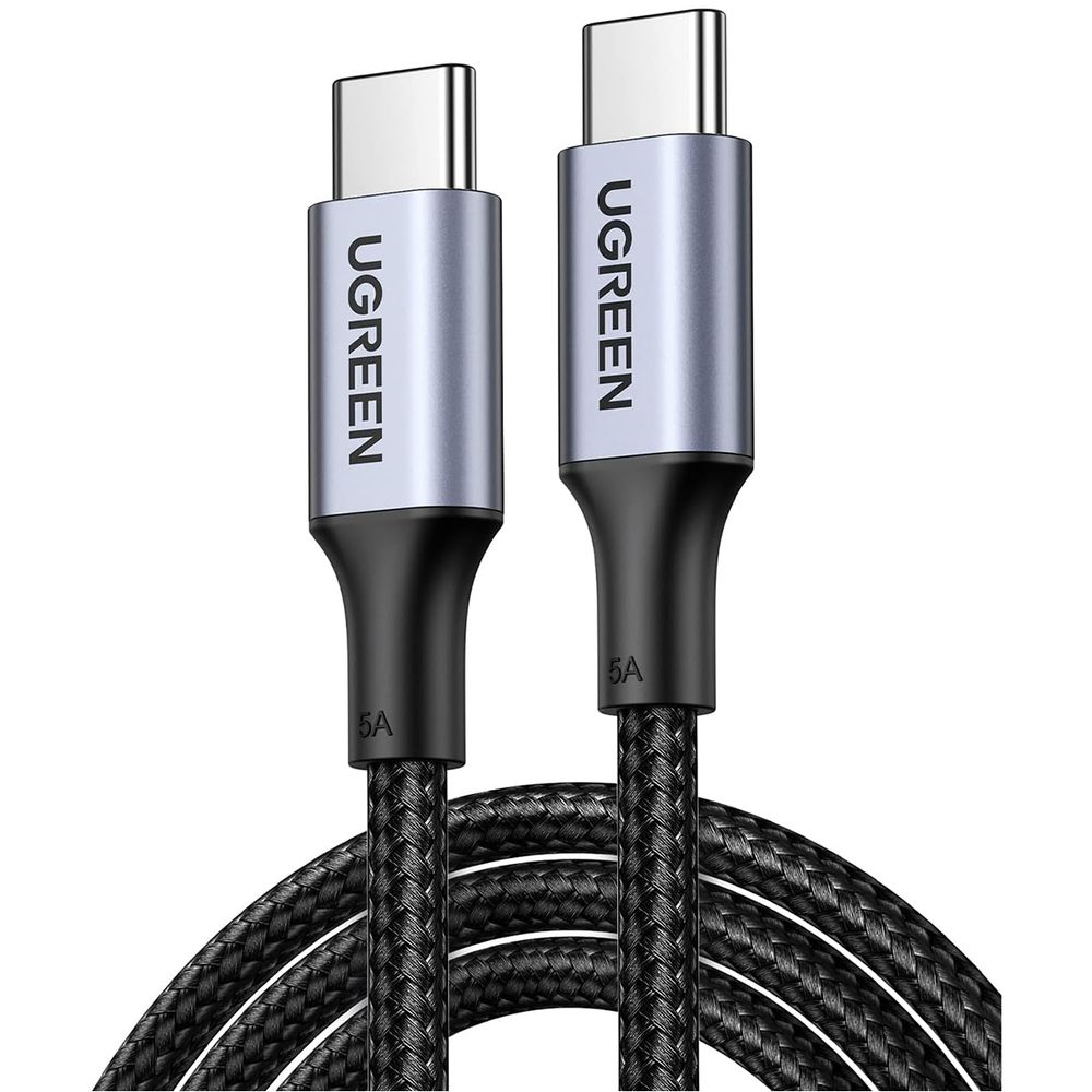 Кабель UGREEN 70427, US316, USB-C 2.0, 1 м, черный