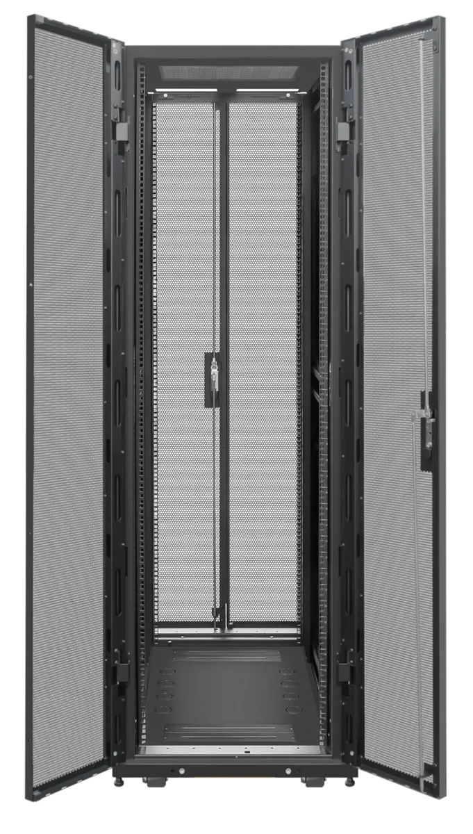 Шкаф серверный напольный SNR SNR-MB-486012-DPDP-B, 48U, 600×1200, IP20