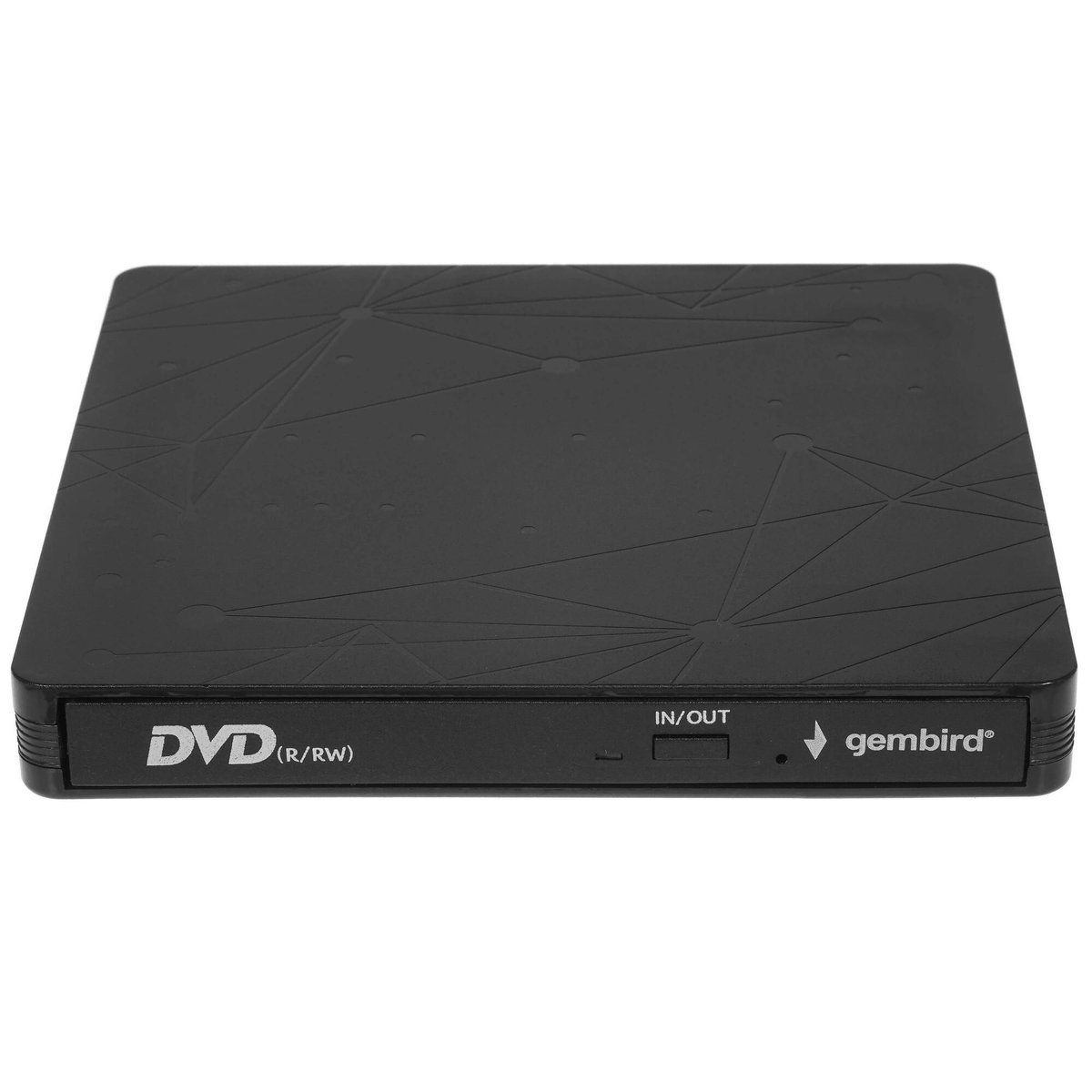 Оптический привод Gembird DVD-USB-03, DVD-ROM, USB 3.0, чтение DVD 8x / CD 24x, чёрный