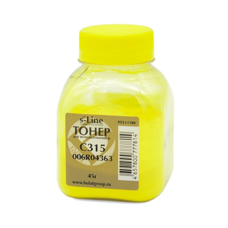 Тонер Булат BARX00C310040, Xerox C315, 45г, Yellow
