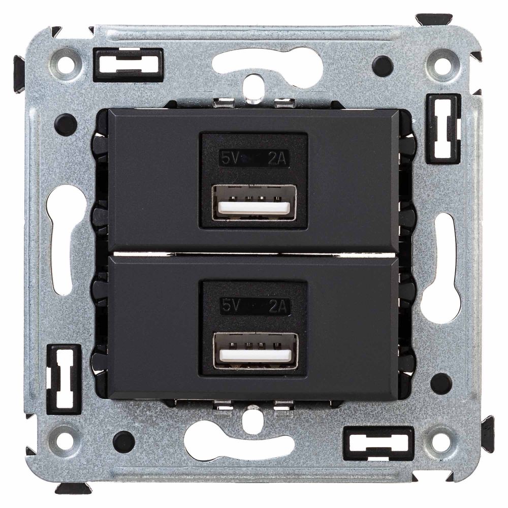 USB зарядное устройство DKC 4412543, 2.1А, встраиваемое