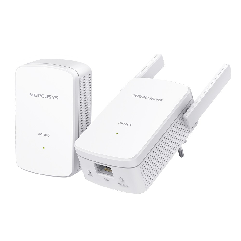 Адаптер PowerLine Mercusys MP510 KIT, AV1000, 1000 Мбит/с, Wi-Fi 2.4 ГГц