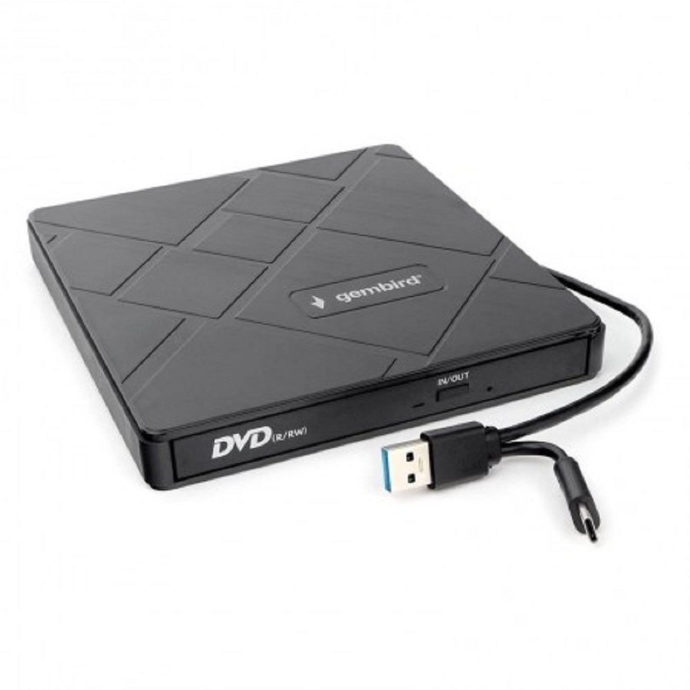 Оптический привод Gembird DVD-USB-04, USB 3.0, DVD/CD-RW, с кардридером и хабом