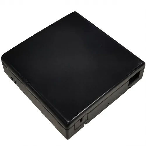 Розетка оптическая SNR SNR-FTB-02VS-BK, 2 порта, SC/LC, внутриобъектовый, черная