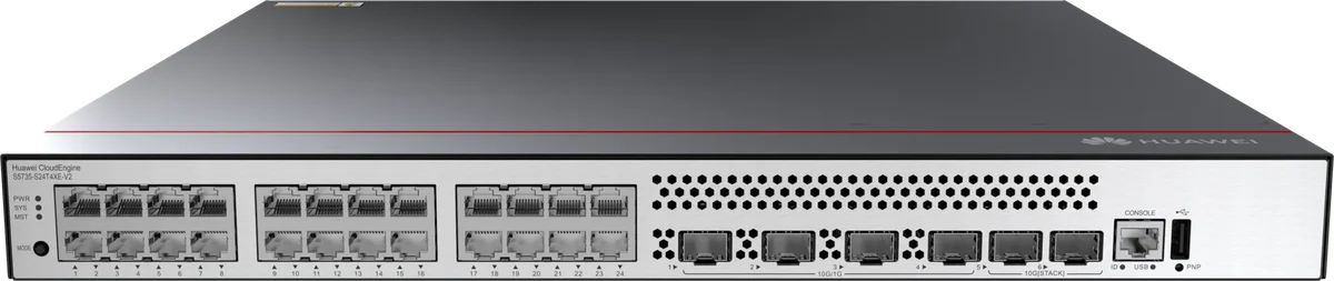 Коммутатор Huawei S5735-S24T4XE-V2, 24×1GbE, 4×10GbE SFP+