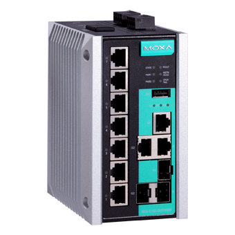 Коммутатор MOXA EDS-510E-3GTXSFP, L2, 3×1GbE, 3 Combo SFP, IP30