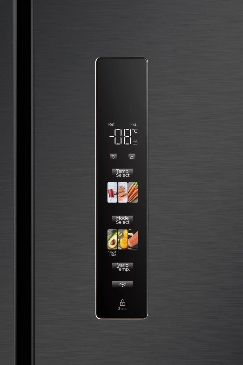 Холодильник Midea MDRF692MIE45, French Door, 569 л, инверторный компрессор, черный
