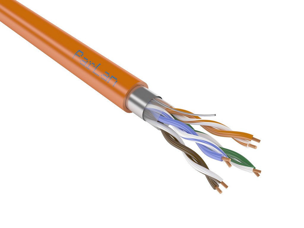 Кабель Паритет ParLan F/UTP Cat5e 2×2×0,52 ZH нг(А)-HF, 24 AWG, 500 м
