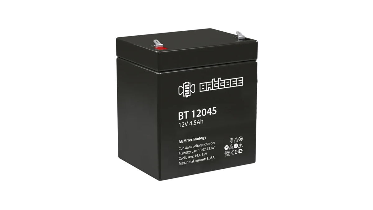 Аккумулятор Энергон BT 12045, 12 В / 4,5 А·ч, AGM, клеммы F1