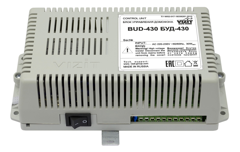 Блок управления VIZIT БУД-430S, до 400 абонентов