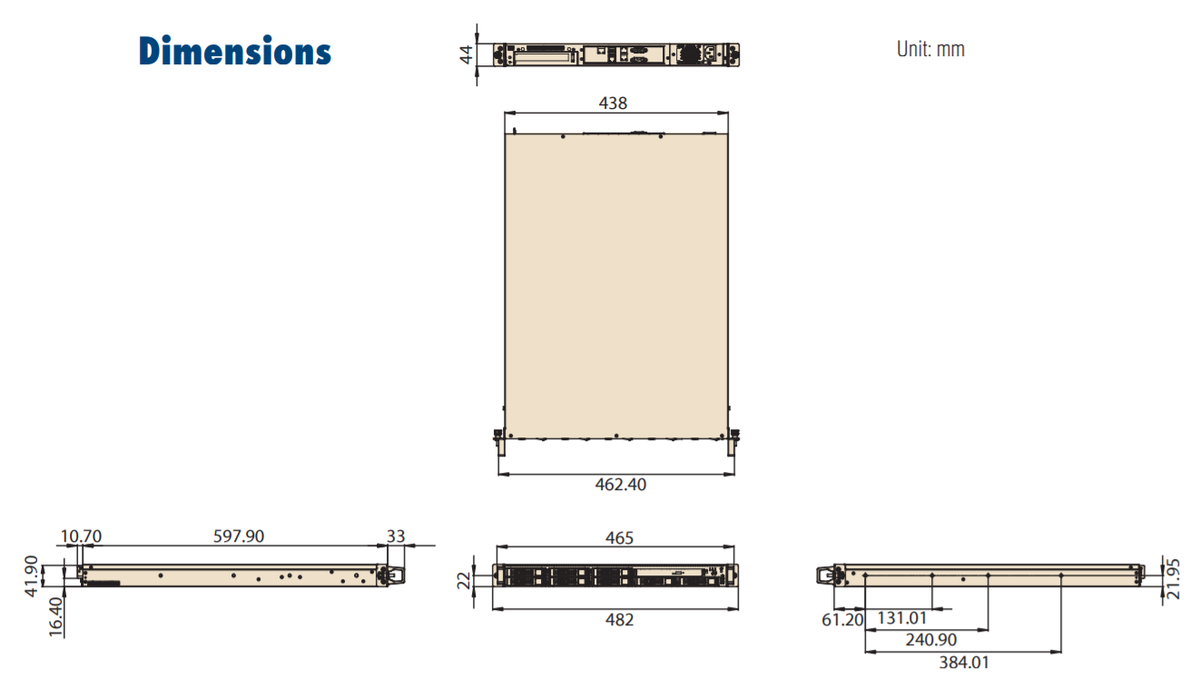 Промышленный компьютерный корпус HPC-8108-65RA1