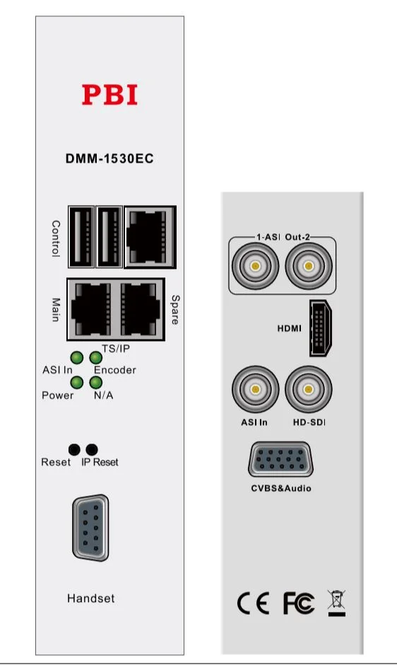 Модуль PBI DMM-1530EC-40, MPEG4 SD/HD энкодер, IP-выход